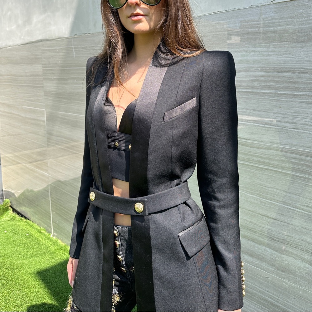 Balmain Black Women's Blazer